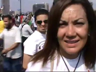 بثينة كامل على كوبري قصر النيل - تصحيح المسار #Sep9