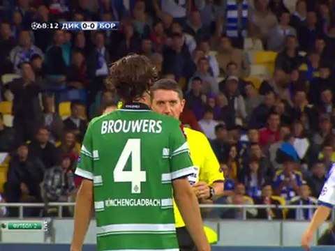 Видеообзор матча Динамо Киев - Боруссия Менхегладбах (опасные моменты,голы)