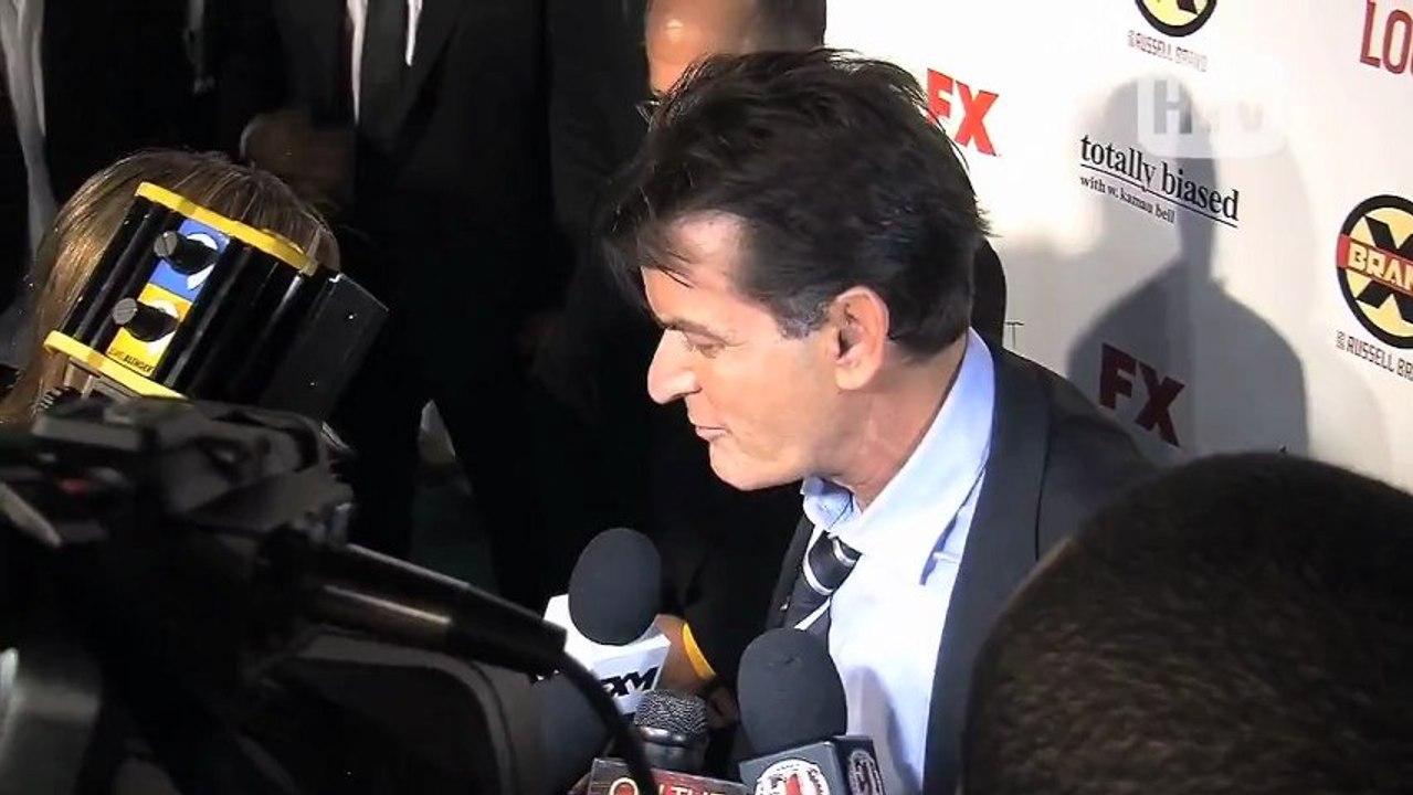 Charlie Sheen On The FX Red Carpet.