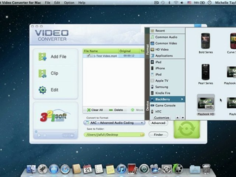 convert video to blackberry
