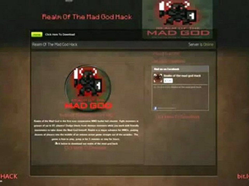 Realm of the Mad God Stat Hack Cheat , FREE Download September 2012 Update