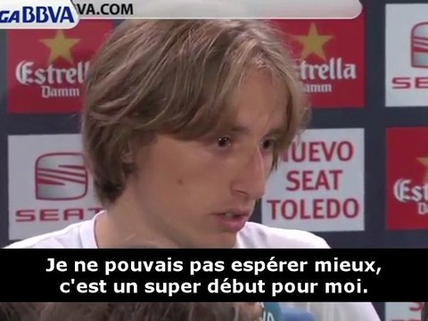 Premier match et premier titre pour Luka Modric !