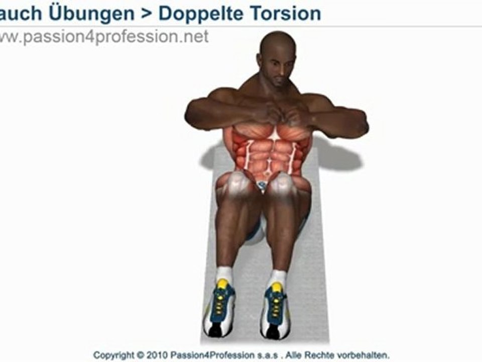 Doppelte Torsion - Schräge Bauchmuskeln