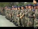 Les Gendarmes de réserve en formation à l'école de police de Nîmes
