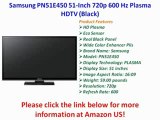 Samsung PN51E450 51-Inch 720p 600 Hz Plasma HDTV (Black) Best Price