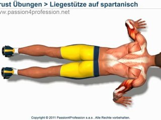 Liegestütze auf spartanisch (Spartaner training)