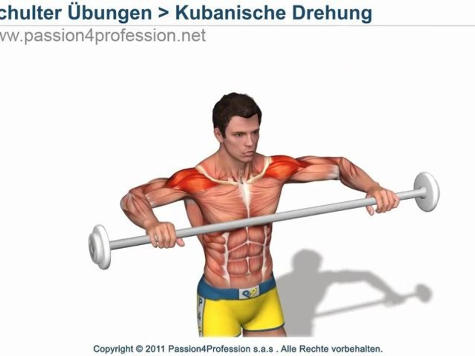 Schulter übungen: Kubanische Drehung