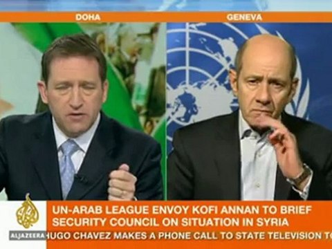 Spokesman for Kofi Annan speaks to Al Jazeera