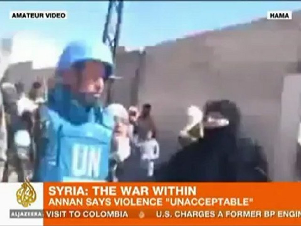 Kofi Annan calls Syria violence 'unacceptable'