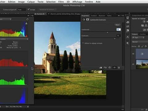 Adobe Photoshop CS6 : Réglage par luminosité contraste