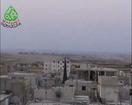 Syria فري برس ادلب تفتناز مشهد من الاشتباكات في معركة مطار تفتناز قوي جدا 29-8-2012