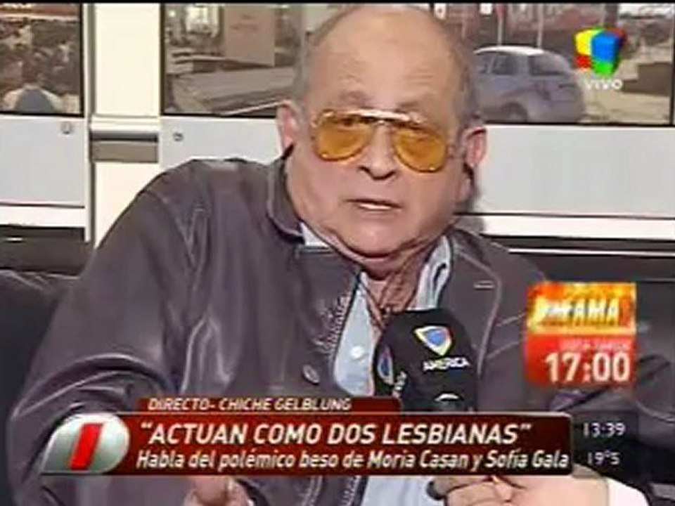 Pronto.com.ar Chiche sobre el beso de Moria y Sofía