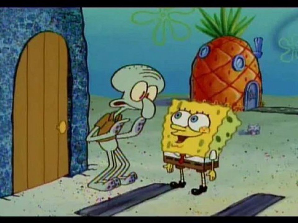 Guiles theme goes with everything : squidwards back