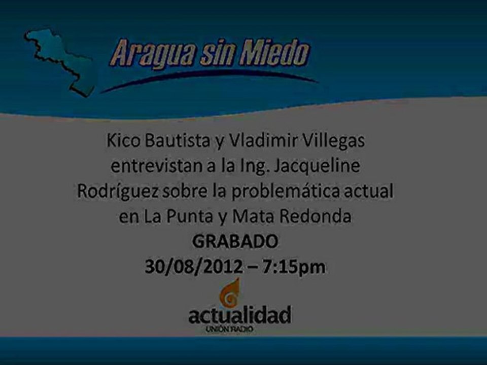 En Radio: Ing. Jacqueline Rodriguez sobre deterioro del Muro de La Punta