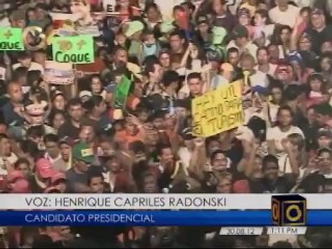 Así fue el recorrido del candidato presidencial Henrique Capriles por Anzoátegui