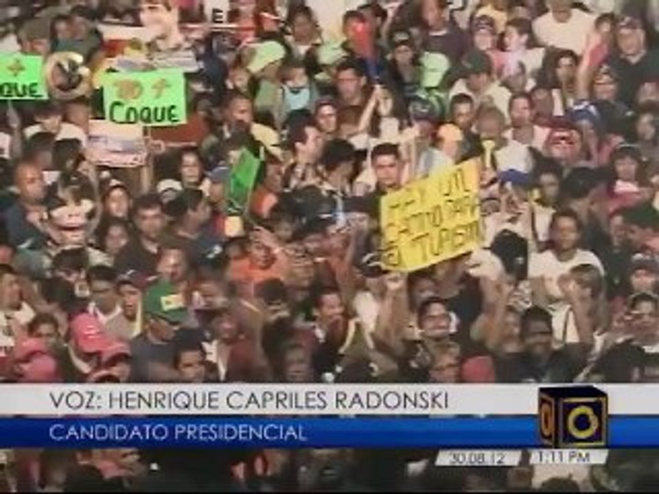 Así fue el recorrido del candidato presidencial Henrique Capriles por Anzoátegui