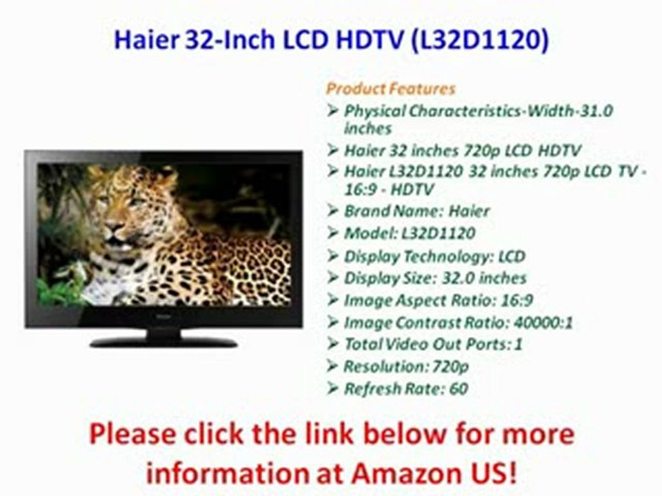 BEST BUY Haier 32-Inch LCD HDTV (L32D1120)