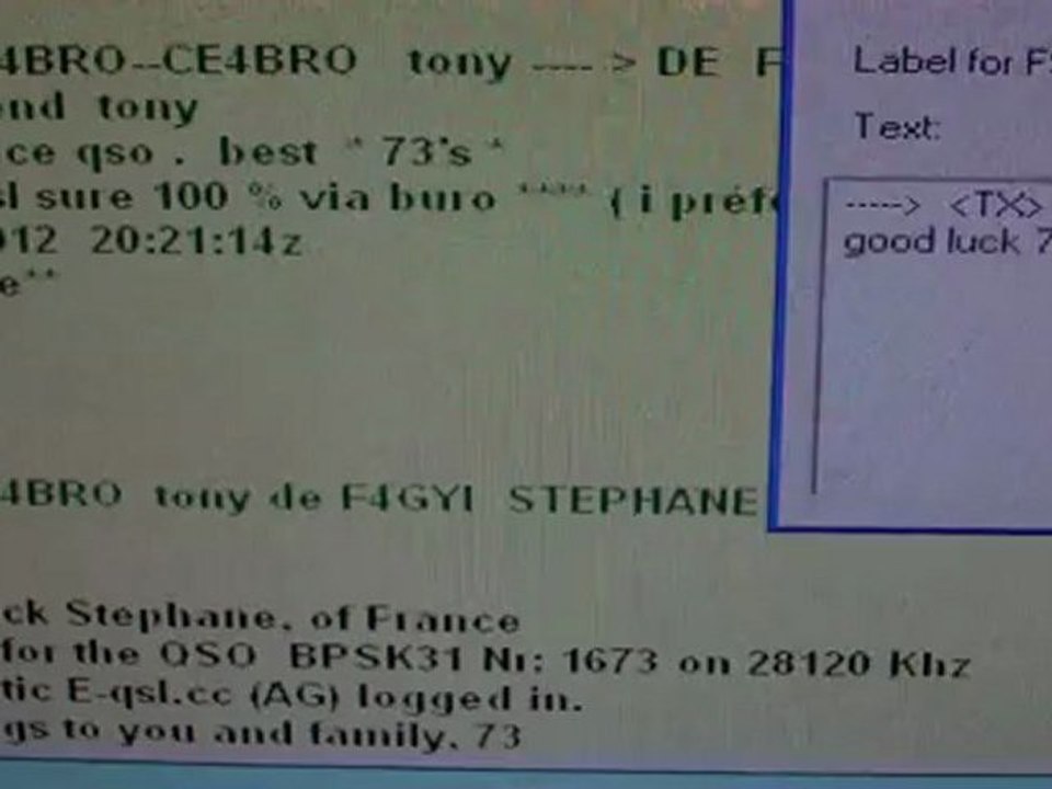 qso avec le chili