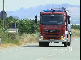 Incendio sulla Matera Metaponto