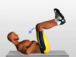 Best lower abs exercises "Reverse crunch"