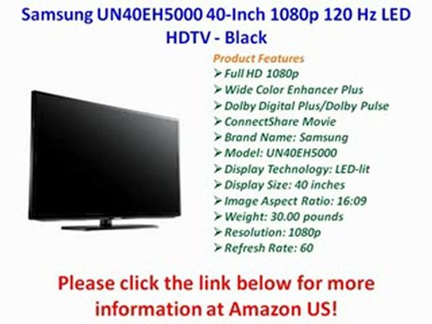 BEST BUY Samsung UN40EH5000 40-Inch 1080p 120 Hz LED HDTV - Black