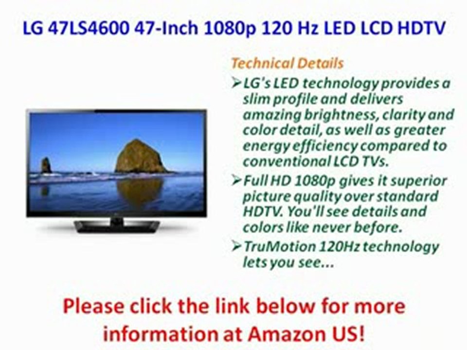 LG 47LS4600 47-Inch 1080p 120 Hz LED LCD HDTV