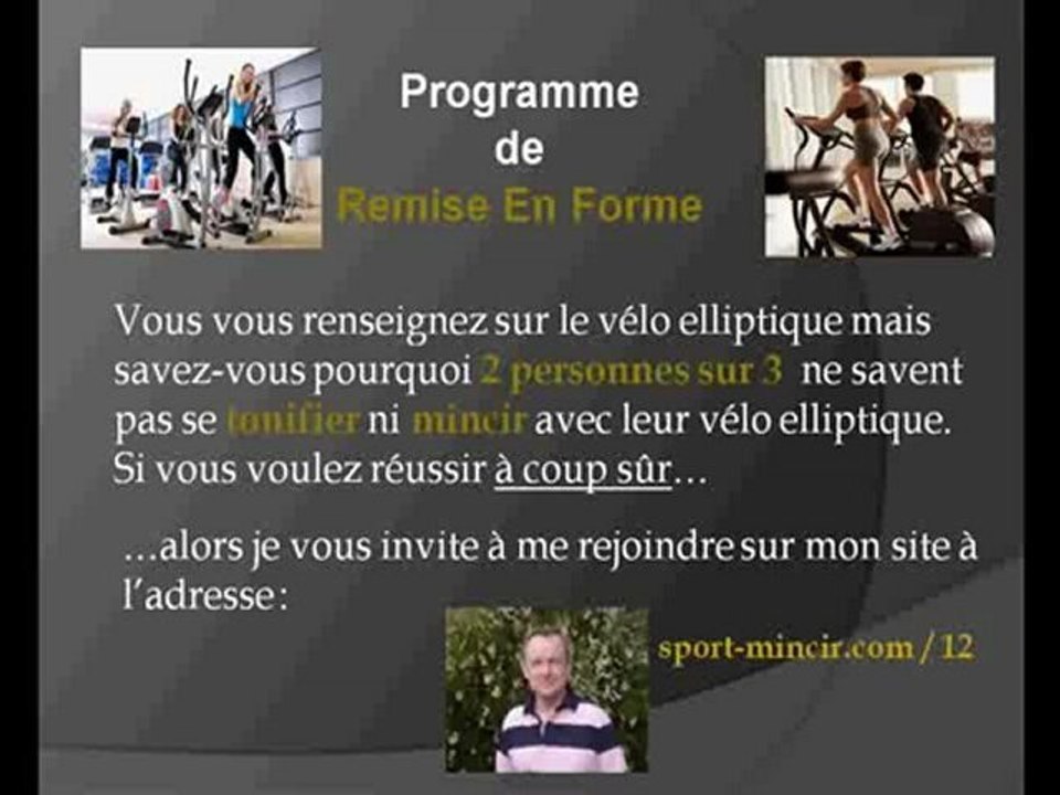 Velo elliptique exercice