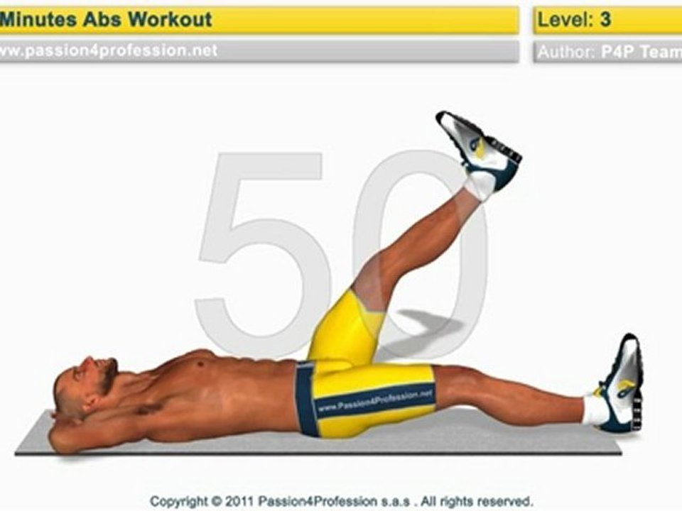 8 Min Abs Workout Level 3 P4P Music video Dailymotion