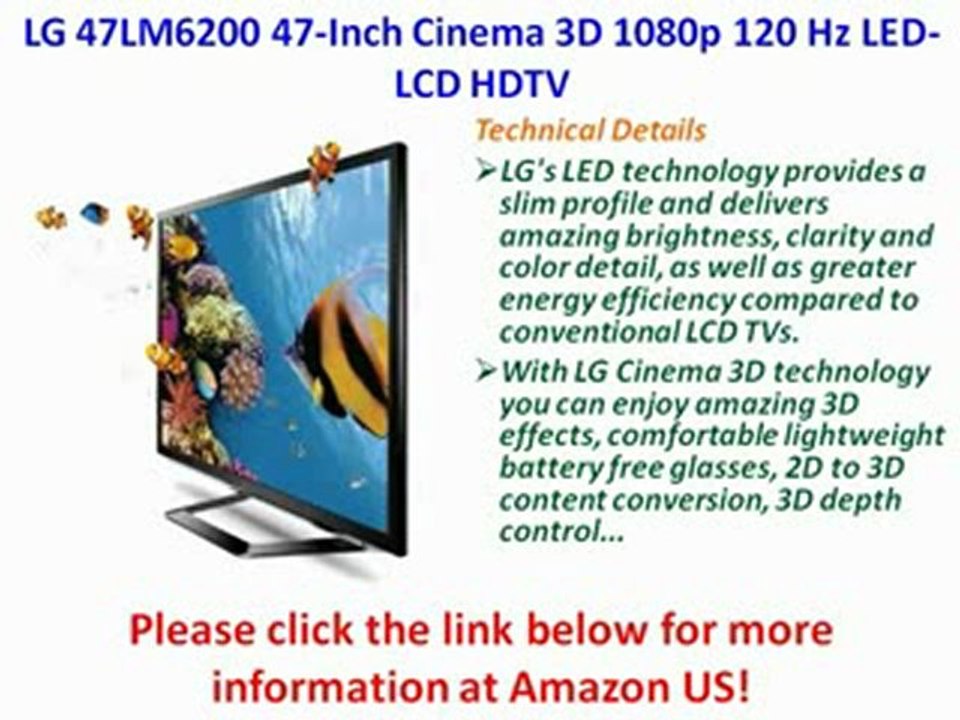 BEST BUY LG 47LM6200 47-Inch Cinema 3D 1080p 120 Hz LED-LCD HDTV