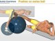 Adductor exercises : Pushes on swiss ball  for inner thighs