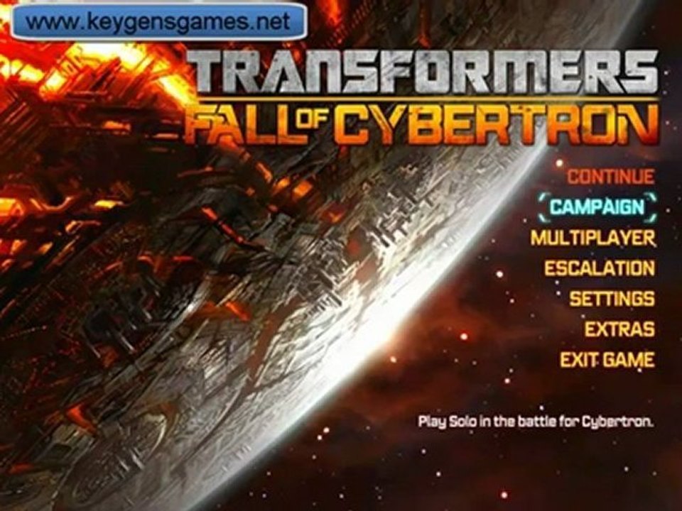 Transformers Fall of Cybertron Keygen + Torrent File Game \ FREE Download