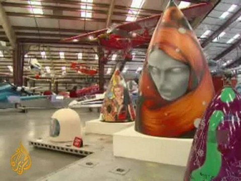 Converting US warplanes into art