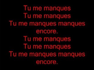 Tu me manques Keen v