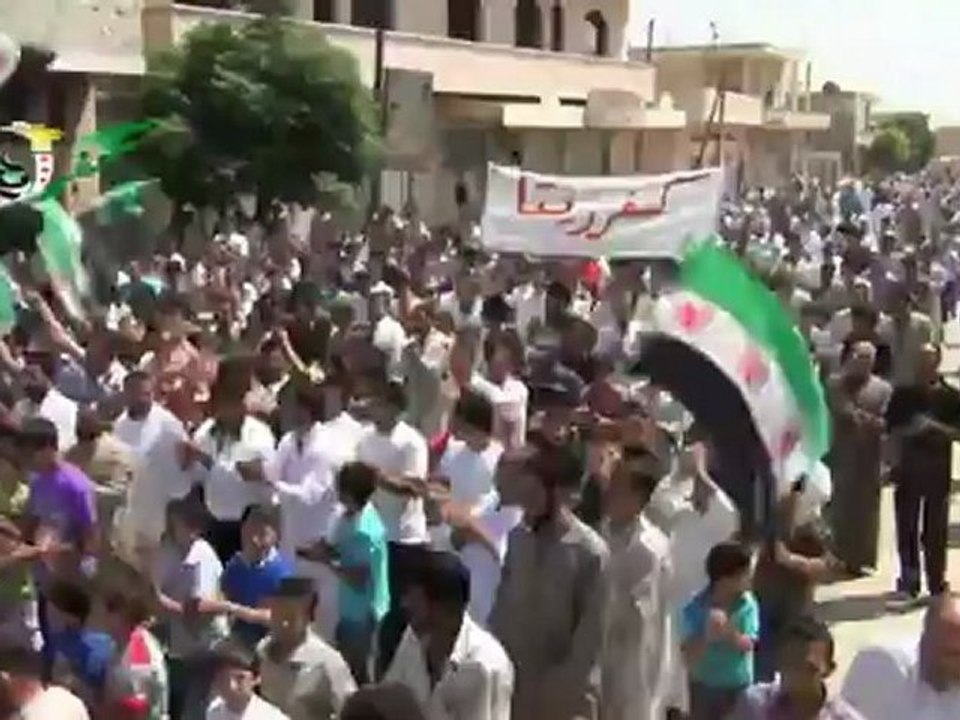 Syria فري برس  حماة  المحتلة كفرزيتا جمعة الوفاء لطرابلس الشام وأحرار لبنان 31 8 2012 ج1