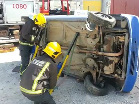 Bomberos Málaga. ESTABILIZACIÓN accidentes de tráfico