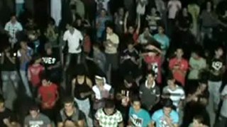 Syria فري برس  حماه المحتلة  انتهاء المظاهرة بدعاء المنشد ابو مالك الحموي  30-8-2012