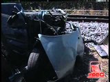 Poggiomarino (NA) - Treno travolge auto muore pensionato (30.08.12)