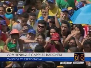 Download Video: Así fue el recorrido del candidato presidencial Henrique Capriles por el estado Aragua