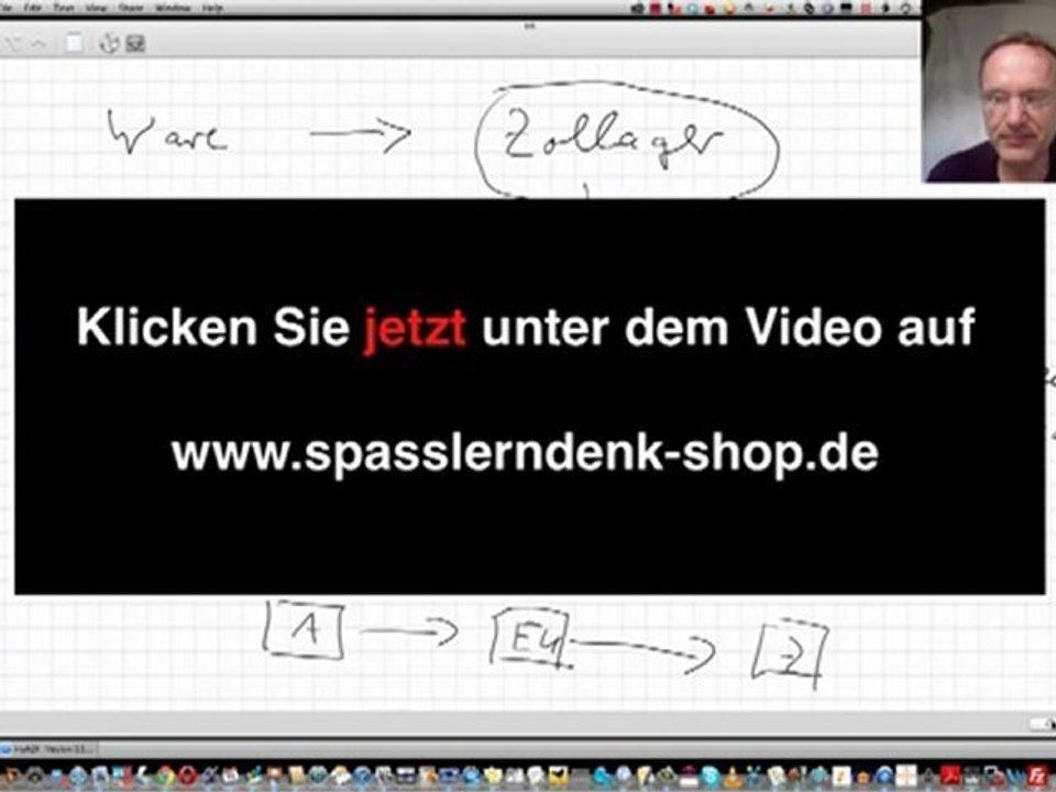 Ware im Zollager, Prüfungsfrage