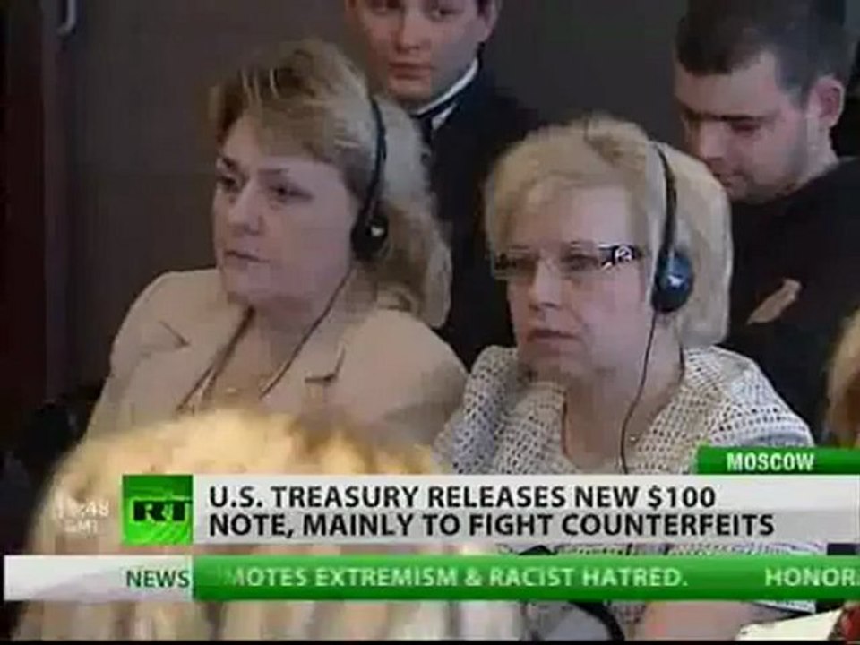 Anti-Counterfeit $100: New One Hundred dollar bill unveiled