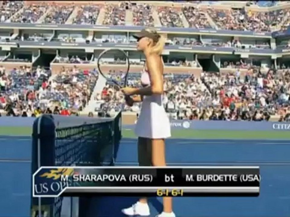 US Open: Scharapowa schlägt Burdette
