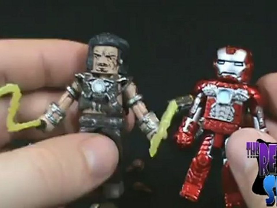 Toy Spot - Iron man 2 Minimates Iron Man mark 05 and Warmachine 2 pack