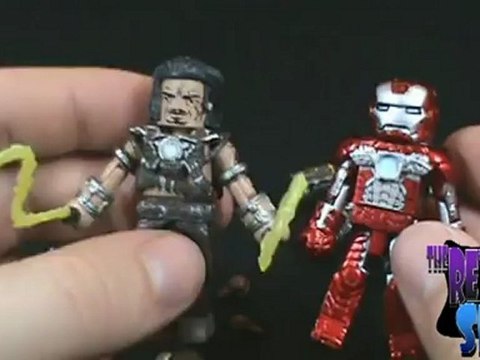 Toy Spot - Iron man 2 Minimates Iron Man mark 05 and Warmachine 2 pack