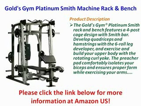Gold's Gym Platinum Smith Machine Rack & Bench