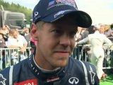 F1 Belgian GP 2012  - Sebastian Vettel after Qualifying