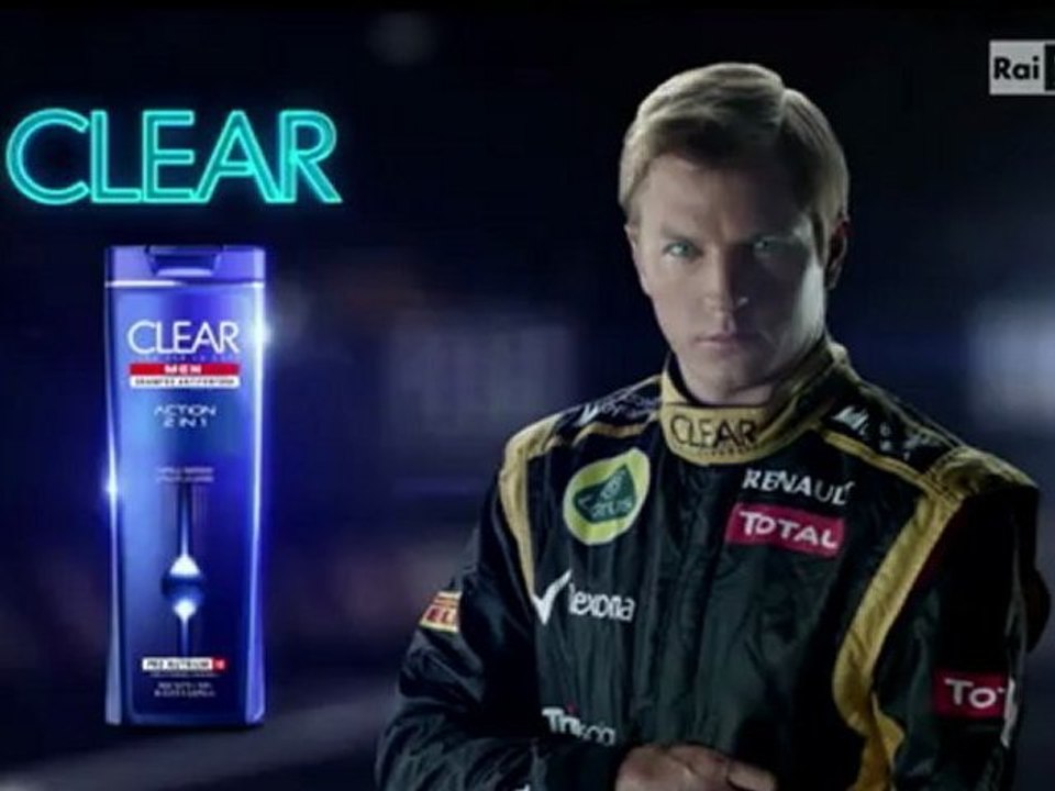 Kimi räikkönen clear anti-dandruff advertisment