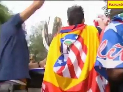 Celebracion del Atletico Madrid - Supercopa de Europa 2012 - Neptuno