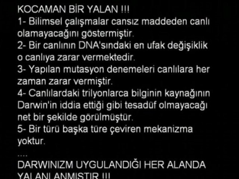 Evrimcilerin Yalanlarını İzleyin