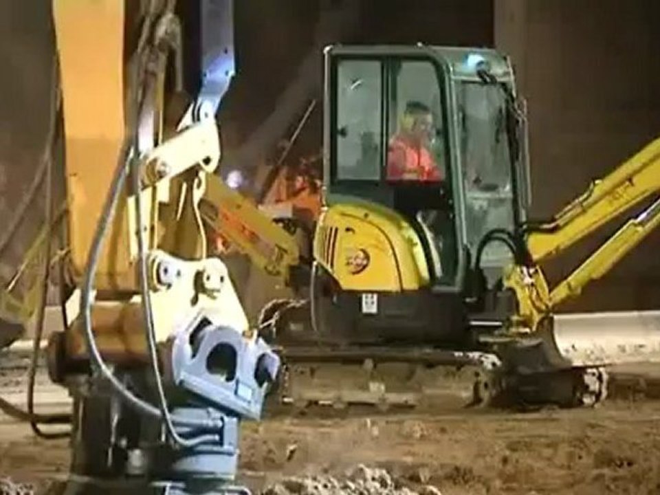 Un ballet de machines place Napoleon à la Roche/Yon