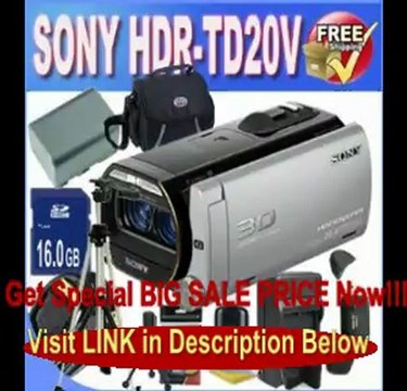 Sony HDR-TD20V High Definition Handycam 20.4 MP 3D Camcorder with 10x Optical Zoom and 64 GB Embedded Memory + Extended Li...